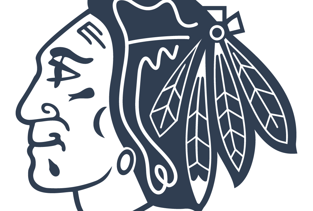 Navy Chicago Blackhawks logo